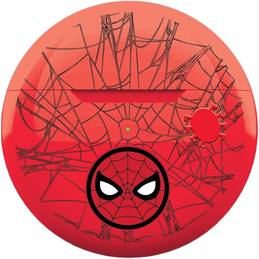LEXIBOOK HPBT05SP Spiderman Wireless Headphones-Bluetooth with Microphone and Control Button, Long Life Rechargeable Battery Spider Man
