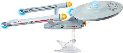 BANDAI The Original Enterprise Star Trek Model with Lights, Sounds and Display Stand | Gifts Starship | 18'' Authentic StarTrek Toys, Multicolor