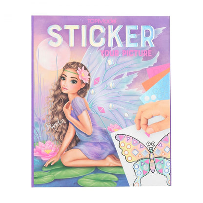 Depesche 12079 TOPModel Sticker Your Picture Fantasy - Stickerbuch mit 25 Seiten fantastischer Motive zum Ergänzen, inklusive 10 Aufkleber-Bogen