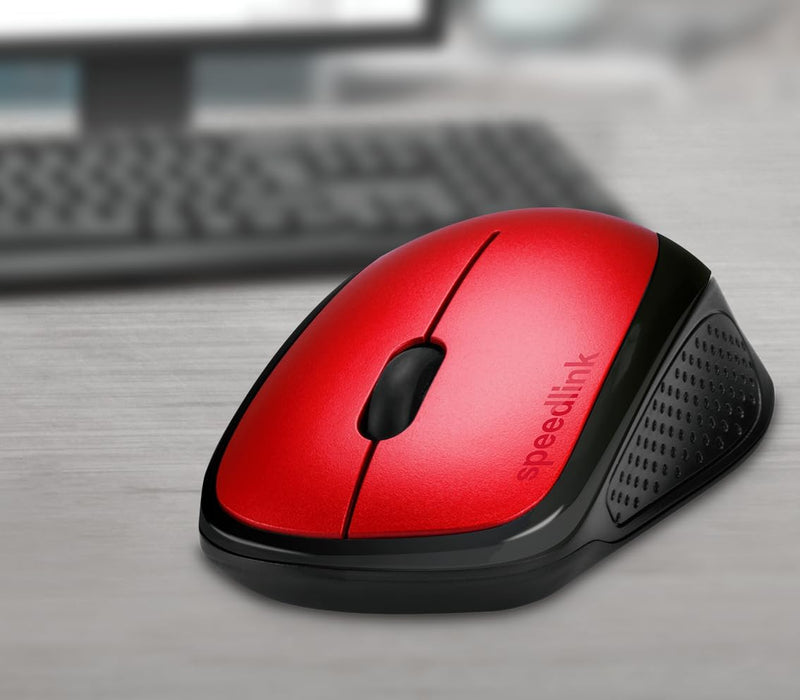 Speedlink KAPPA Mouse - draadloze muis voor kantoor, thuiskantoor en gaming - rood