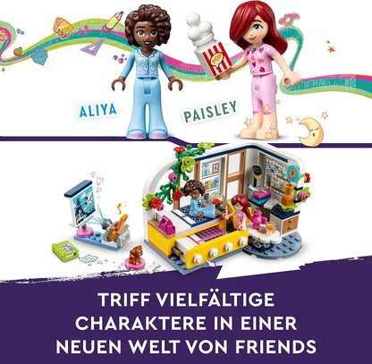 LEGO Friends Heartlake Downtown Diner Restaurant Playset, Toy for Kids Aged 6 Plus, Birthday Gift Idea with Liann, Aliya and Charli Mini-Dolls, 2023 Series Characters 41728
