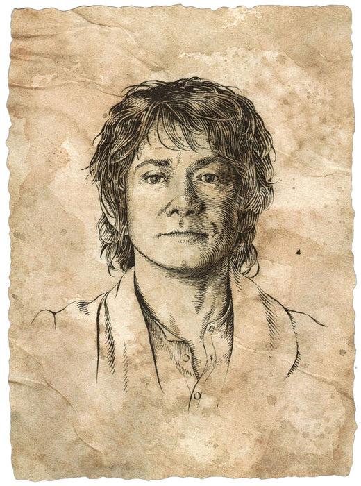 The Hobbit Art Print Portarit of Bilbo Baggins