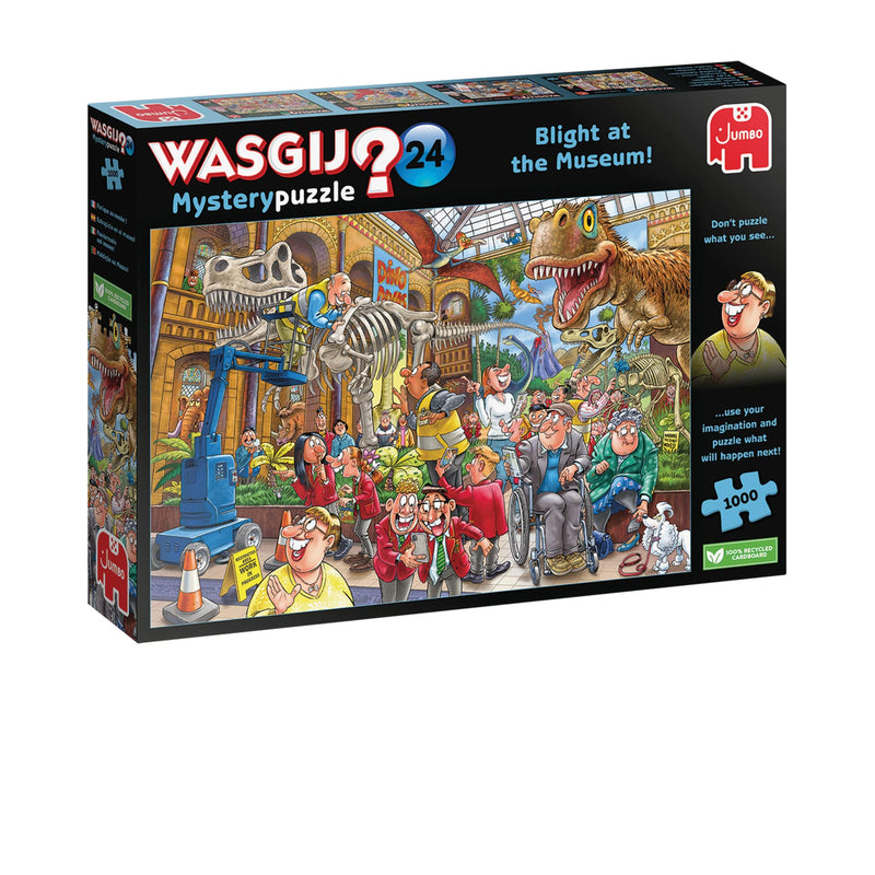 Jumbo, Wasgij Mystery 24, Blight at the Museum, Puzzles for Adults, 1000-Piece &, Wasgij Destiny 25, Games Night, Puzzles for Adults, 1000-Piece + Wasgij Destiny 25, Games Night
