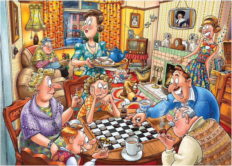 Jumbo, Wasgij Destiny 25, Games Night, Puzzles for Adults, 1000-Piece &, Wasgij Original 41 Restore Store!, Jigsaw for Adults, 1000 piece puzzle + Wasgij Original 41 Restore Store