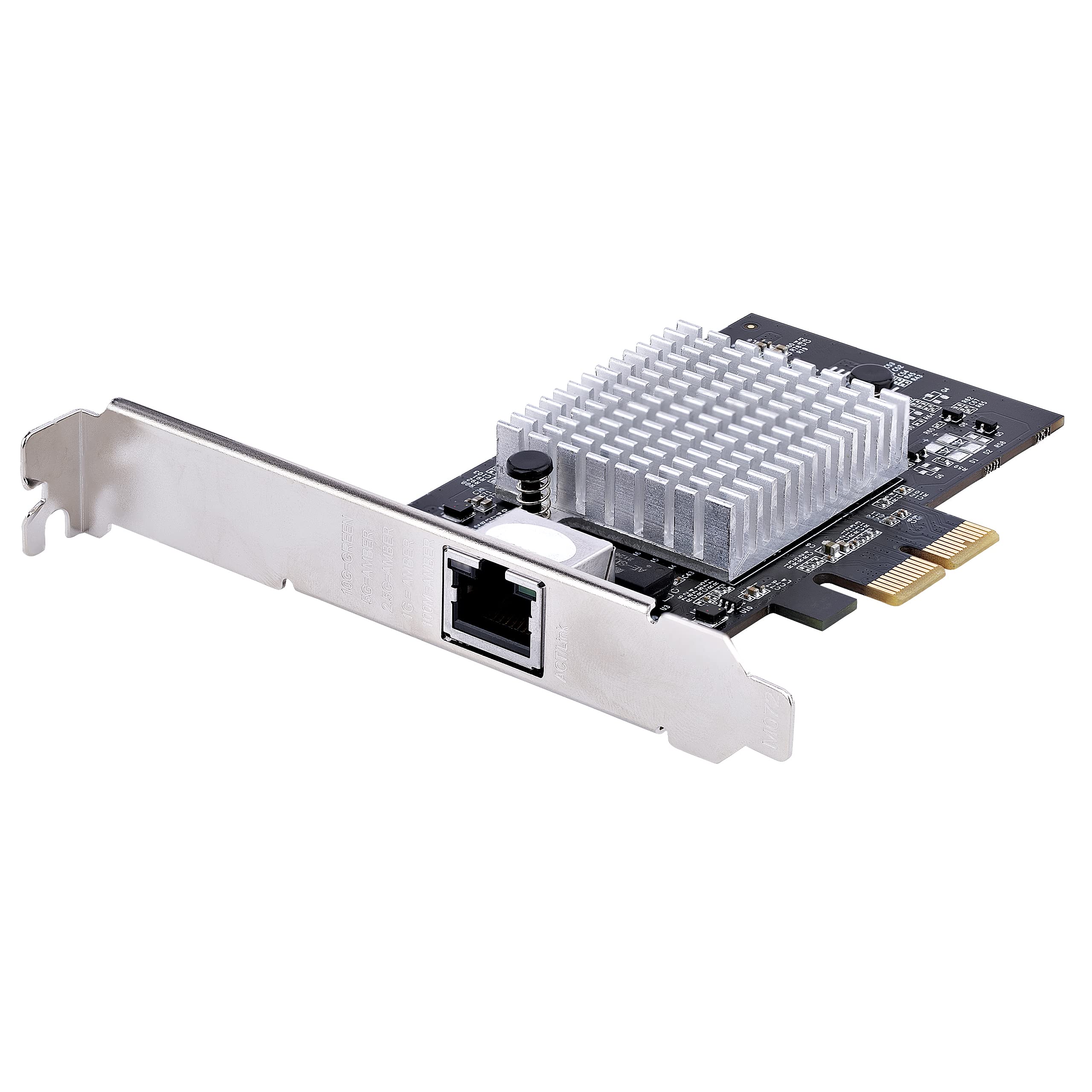 StarTech.com 1-Port 10Gbps PCIe Network Adapter Card, for PC/Server, Six-Speed Ethernet w/Jumbo Frame Support, NIC/LAN Interface, 10GBASE-T/NBASE-T (ST10GSPEXNB2), Black