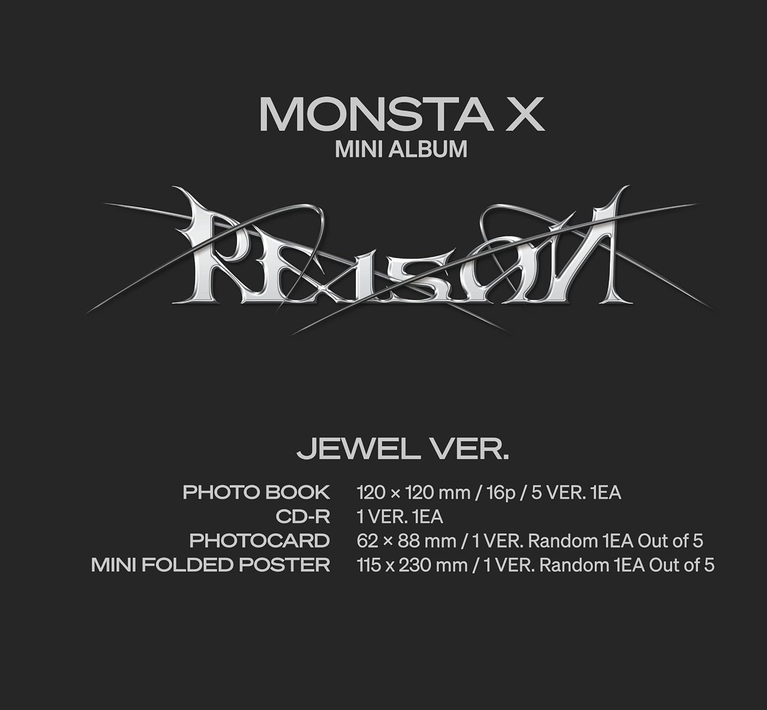 Reason - Random Cover - Jewel Case - incl. 16pg Photobook, Photocard + Mini-Folded Poster