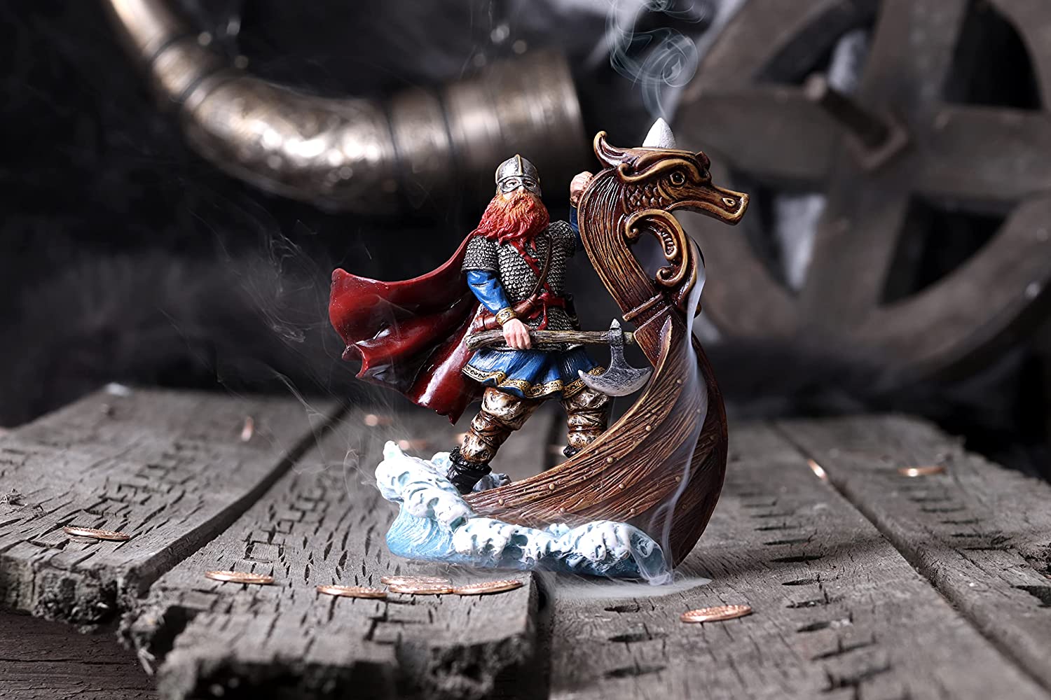 Magnus Viking Backflow Incense Burner 16.2Cm
