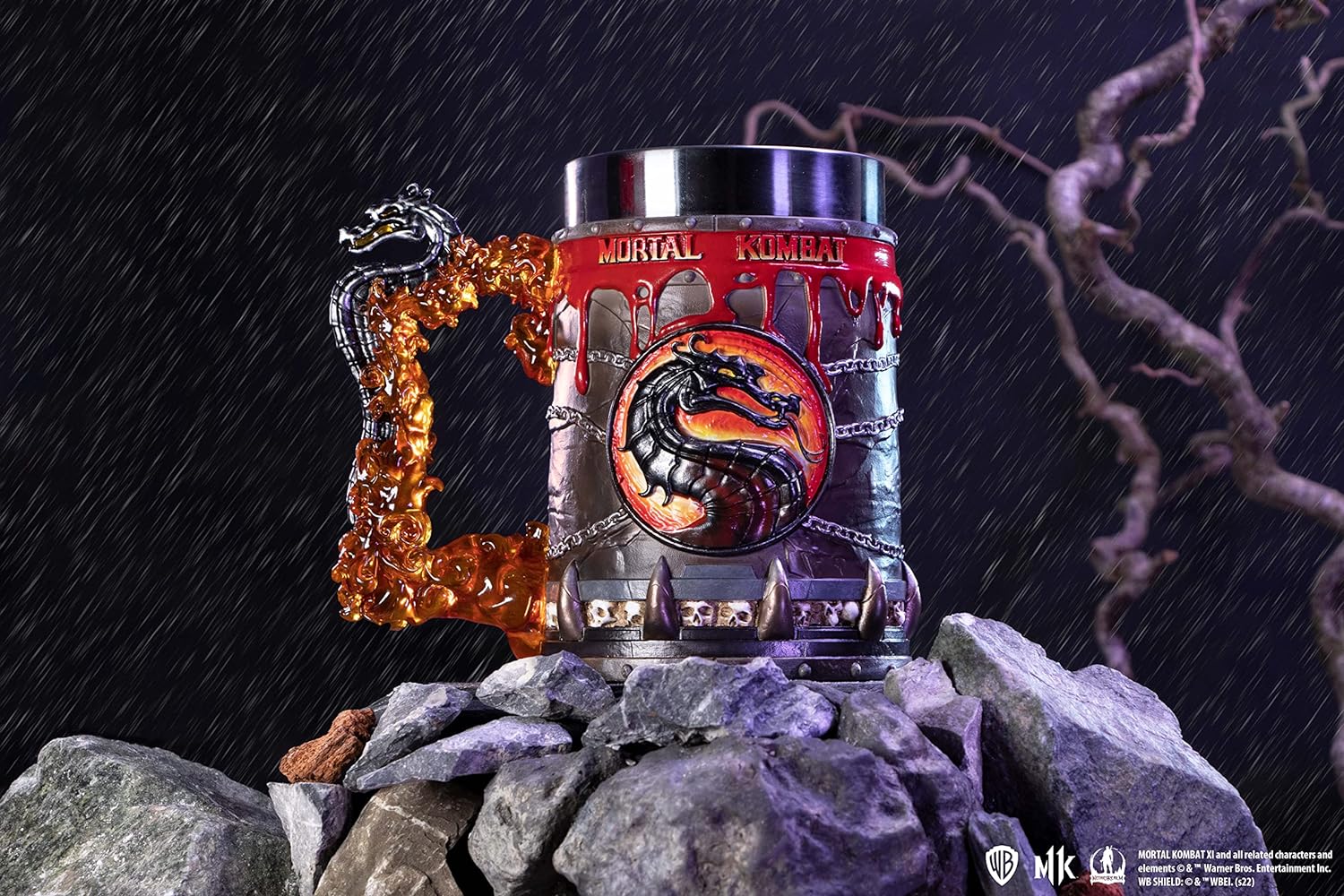 Nemesis Now Officially Licensed Mortal Kombat Tankard, Red, 15.5cm, Resin