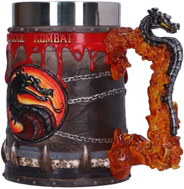 Nemesis Now Officially Licensed Mortal Kombat Tankard, Red, 15.5cm, Resin