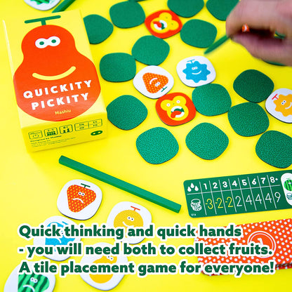 Oink Games "Quickity Pickity • Fruit Picking Playing Cards Game • Think Quick and Move Fast • Fun Party and Travel Games for Adults & Kids • 6 Year Olds + (English