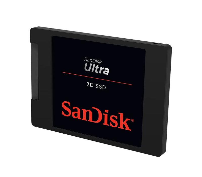 SanDisk Ultra 3D SSD 500 GB interne Festplatte (SSD intern 2,5 Zoll, stoßbeständig, 3D NAND-Technologie, n-Cache 2.0-Technologie, 560 MB/s Übertragungsraten) Schwarz
