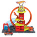 Hot Wheels City with 1 Toy Car, Kid-Powered Elevator, Water-Like Ramp, Track-Play Features, Connects to Other Sets, Fire Station with Super Loop, HKX41