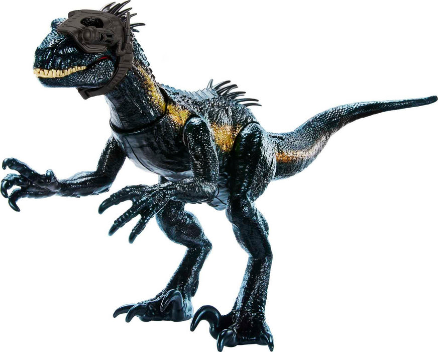Mattel Jurassic World Indoraptor Dinosaurio de juguete con sonidos y ataques, +4 años (HKY12