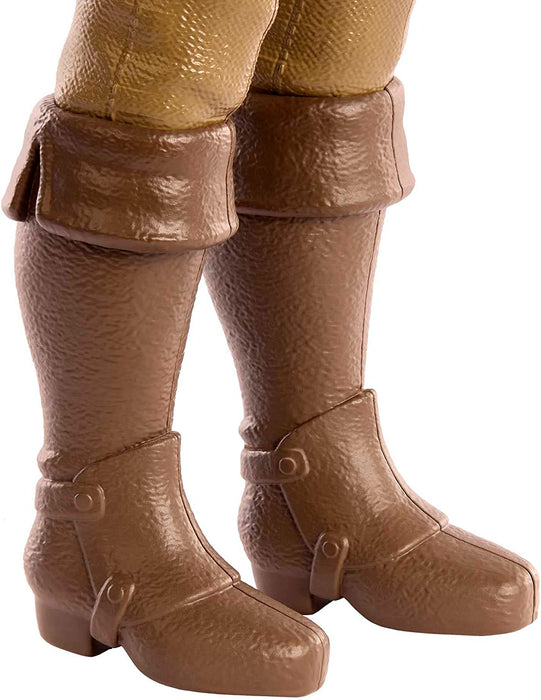 Mattel Disney Princesses Poupée articulée Flynn Rider avec tenue emblématique avec chemise en tissu, sacoche à la ceinture, pantalon et bottes moulés, à collectionner, Jouet Enfant, Dès 3 ans, HLV98