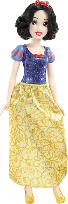 Mattel Disney Prinzessin-Spielzeug, bewegliche Schneewittchen-Modepuppe mit glitzernder Kleidung und Accessoires, inspiriert vom Disney-Film, Geschenk für Kinder, HLW08