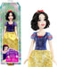 Mattel Disney Prinzessin-Spielzeug, bewegliche Schneewittchen-Modepuppe mit glitzernder Kleidung und Accessoires, inspiriert vom Disney-Film, Geschenk für Kinder, HLW08