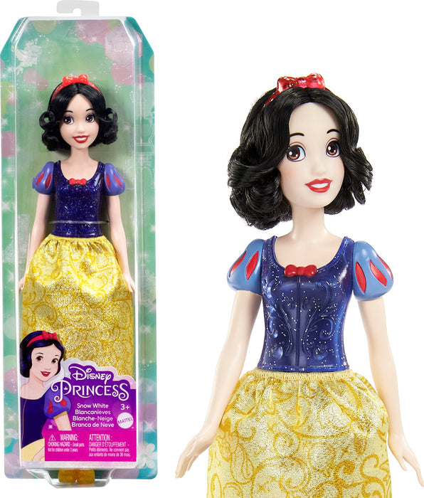 Disney Princess Dolls, New for 2023, Snow White Posable Fashion Doll with Sparkling Clothing and Accessories, Disney Movie Toys, HLW08