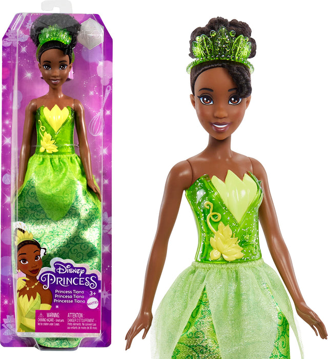 Mattel Disney Princess Tiana Muñeca princesa película Tiana y el sapo, juguete +3 años (HLW04)