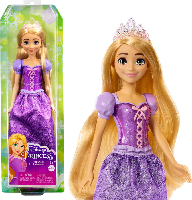 Mattel Disney Princess Rapunzel Muñeca princesa película Enredados, juguete +3 años (HLW03)