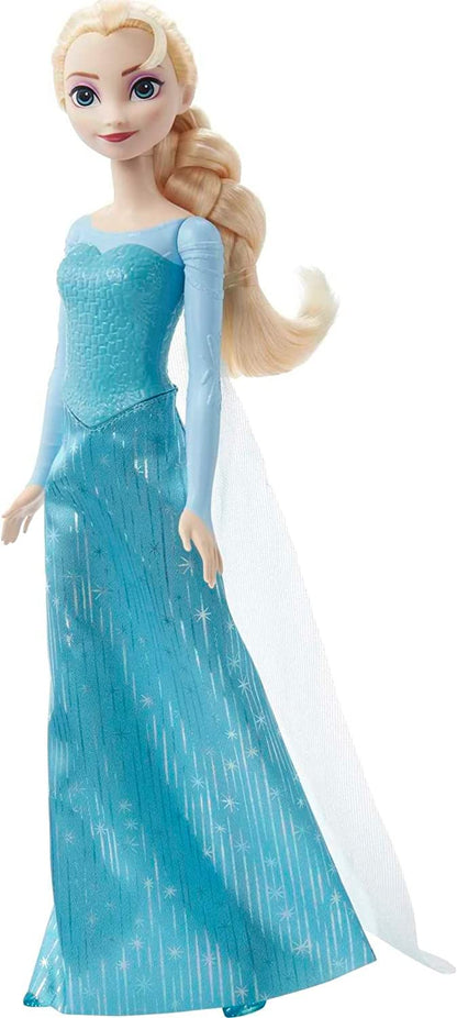Disney Princess Dolls, Elsa Posable Fashion Doll with Signature Clothing and Accessories, Disney's Frozen Movie Toys, HLW47