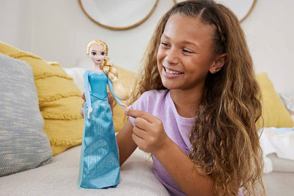 Disney Princess Dolls, Elsa Posable Fashion Doll with Signature Clothing and Accessories, Disney's Frozen Movie Toys, HLW47