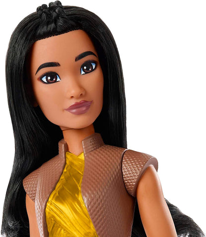 Mattel Disney Princess Dolls, Raya Posable Fashion Doll with Sparkling Clothing and Accessories, Disney Movie Toys, HLX22