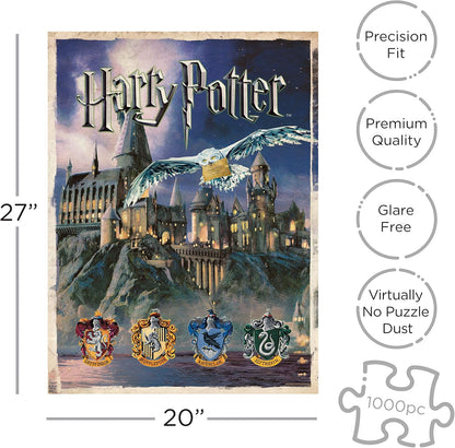 AQUARIUS 65252 Harry Potter-Hogwarts 1000 Piece Jigsaw Puzzle, Multicoloured