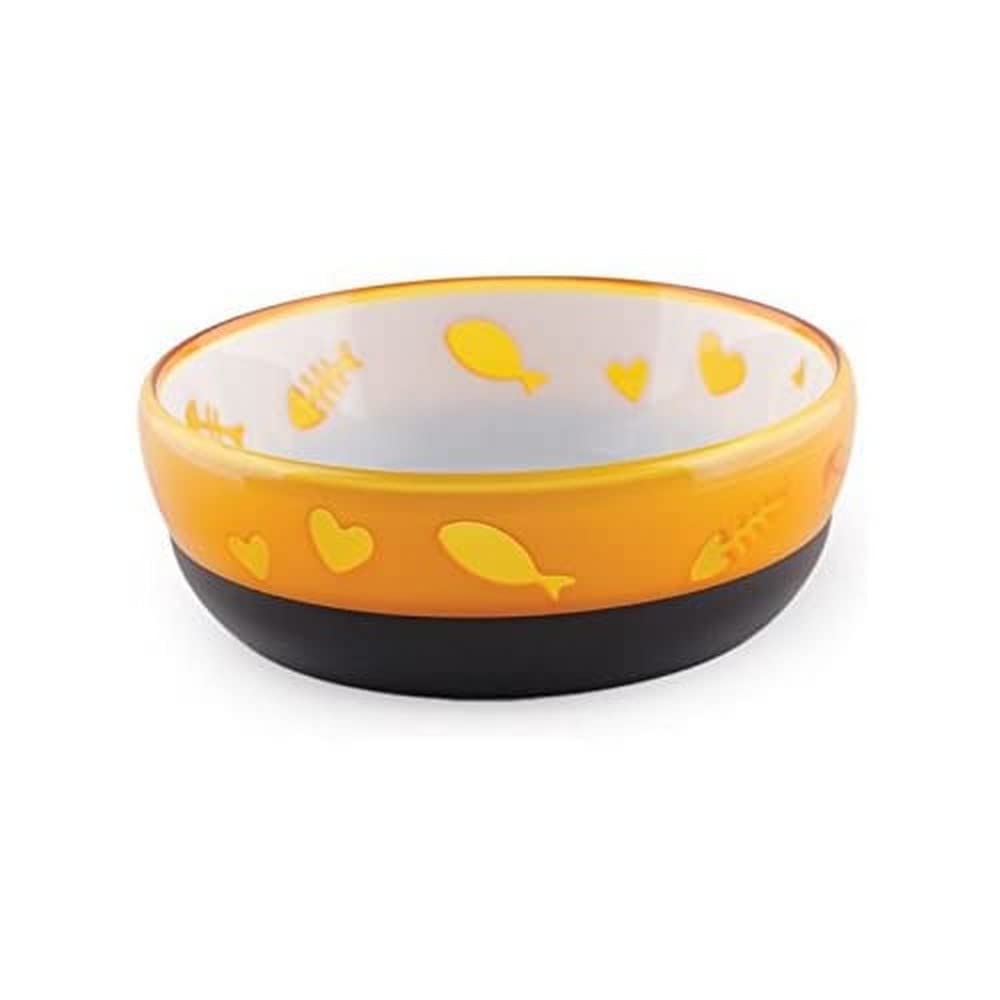 ALL FOR PAWS Feeders for Cats, 300 ml, Orange