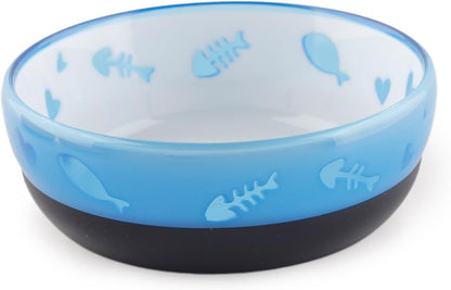 ALL FOR PAWS Modern Cat Love Feeder Bowl, Blue, 1.64 kg