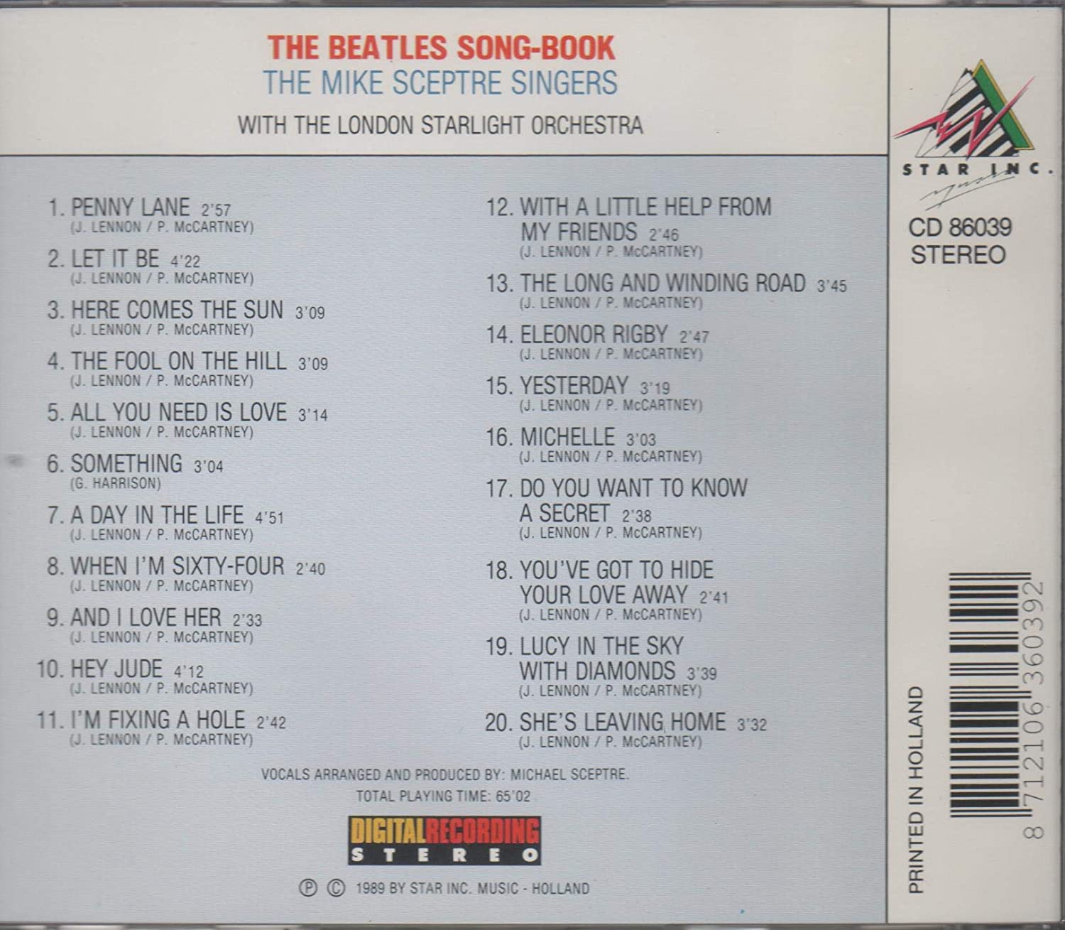Songbook (by The Mike Sceptre Singers