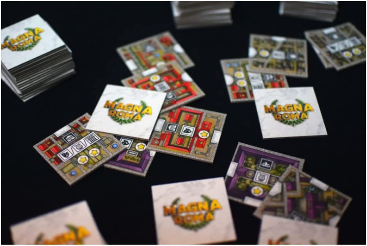 Magna Roma: Standard - Archona Games, Tile Placement Board Game, City Building, Strategy, Solo Mode Available, Ages 13+, 90 Minute Game Play, 1-4 Players