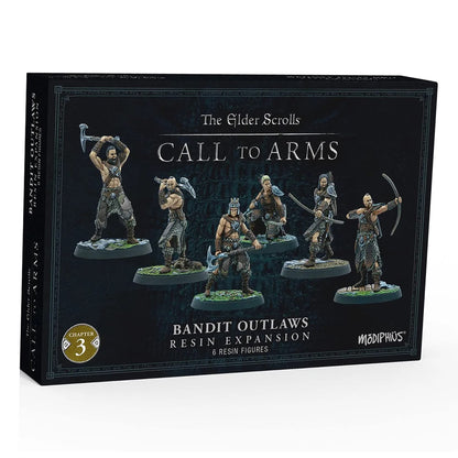 The Elder Scrolls: Call to Arms - Bandit Outlaws Expansion - 6 Unpainted Resin Figures, Chapter 3, RPG, Includes Scenic Bases, 32MM Scale Figures, Tabletop Roleplaying Game