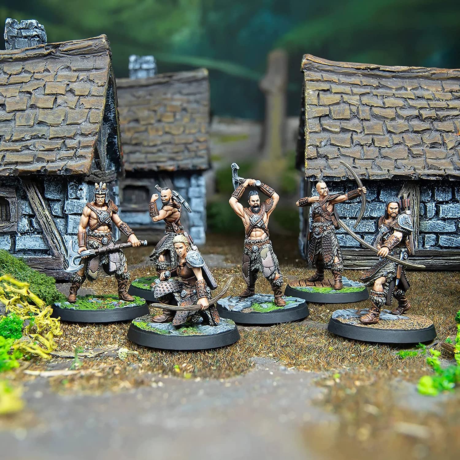 The Elder Scrolls: Call to Arms - Bandit Outlaws Expansion - 6 Unpainted Resin Figures, Chapter 3, RPG, Includes Scenic Bases, 32MM Scale Figures, Tabletop Roleplaying Game