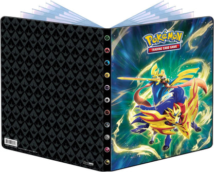 Ultra PRO - Pokémon Sword & Shield 9-Pocket Portfolio Crowned Sword Zacian & Crowned Shield Zamazenta, Protect & Store up to 360 Standard Size Collectible Pokémon Trading Cards, Collectible Cards