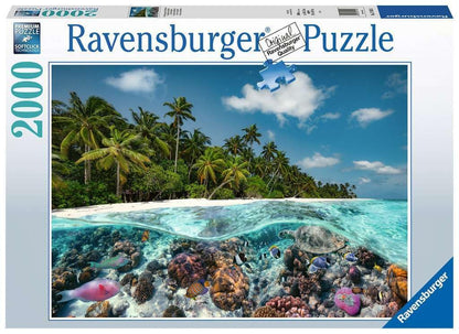 Ravensburger A Dive in the Maldives 2000 Piece Jigsaw Puzzles for Adults and Kids Age 12 Years Up