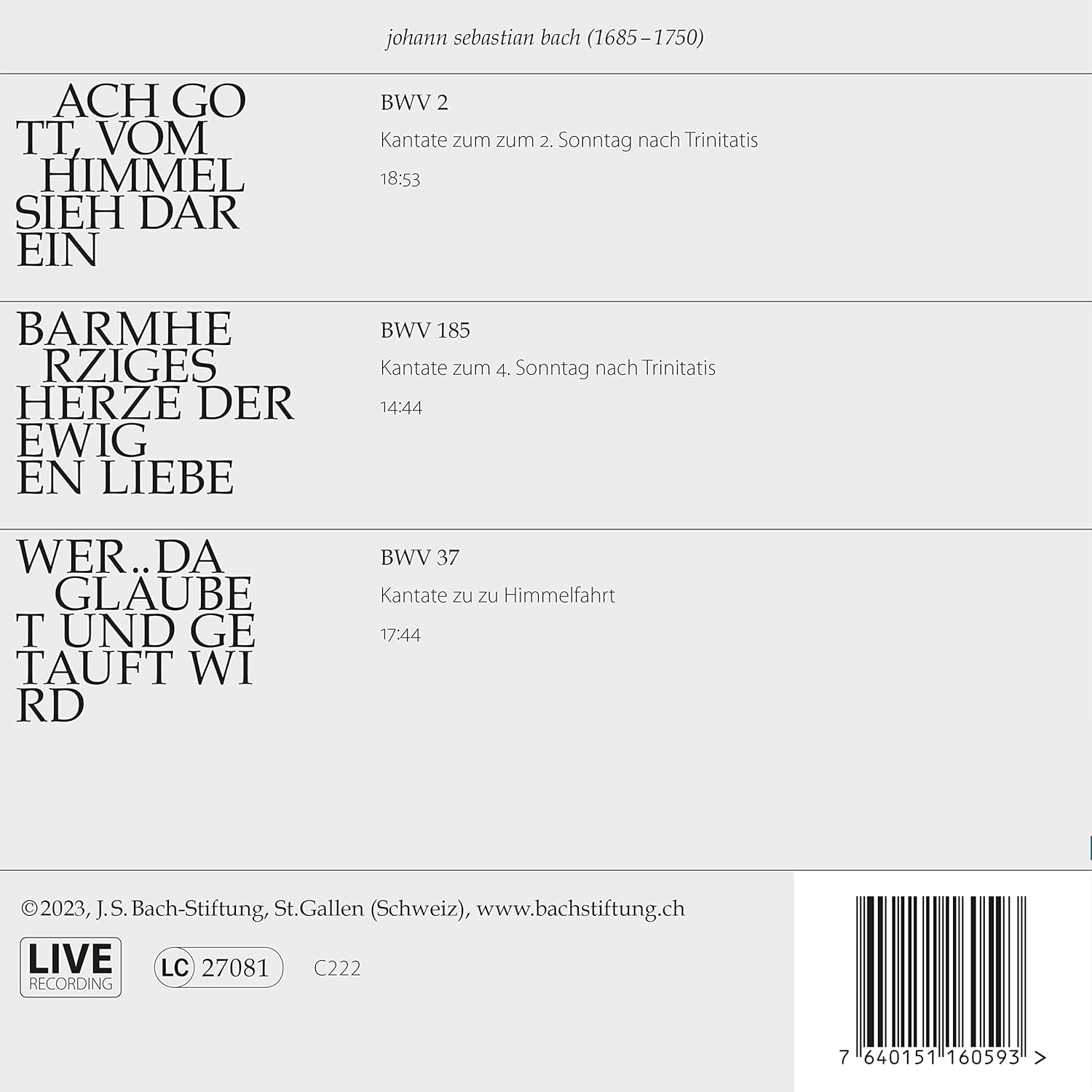 Bach Kantaten N°42