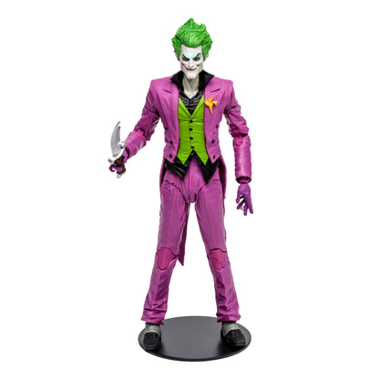 McFarlane Toys, 7-Inch DC The Joker Infinite Frontier Action Figure with 22 Moving Parts, Collectible DC Multiverse Batman Figure with Stand Base Unique Collectible Character Card – Ages 12+