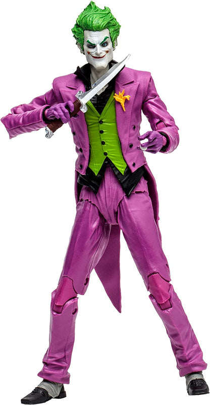 McFarlane Toys, 7-Inch DC The Joker Infinite Frontier Action Figure with 22 Moving Parts, Collectible DC Multiverse Batman Figure with Stand Base Unique Collectible Character Card – Ages 12+