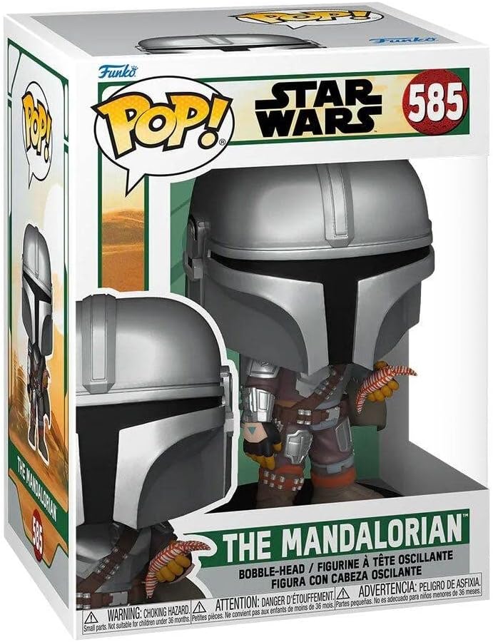 Funko Pop! Star Wars: The Book of Boba Fett - The Mandalorian with Pouch