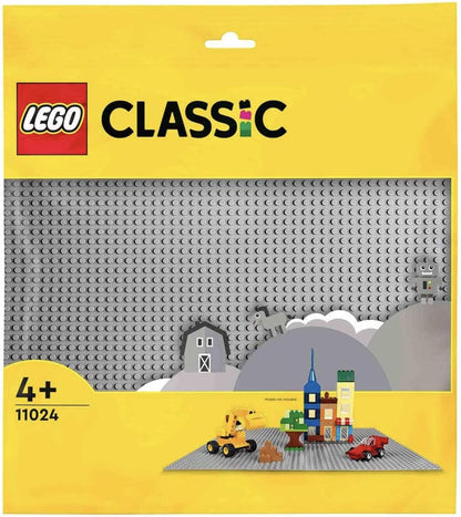 LEGO 11024 Classic Grey Baseplate, 48x48 Stud Building Base, Build and Display Board Set & 11025 Classic Blue Baseplate Building Base, Square 32x32 Build and Display Board, Construction Toy for Kids