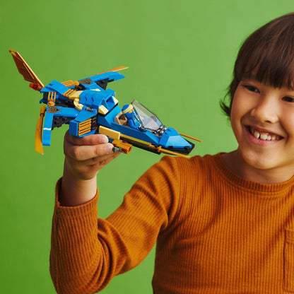 LEGO NINJAGO Jay’s Lightning Jet EVO, Upgradable Toy Plane, Ninja Airplane Building Set, Collectible Birthday Gift Idea for Kids, Boys and Girls Age 7 Plus 71784 Single