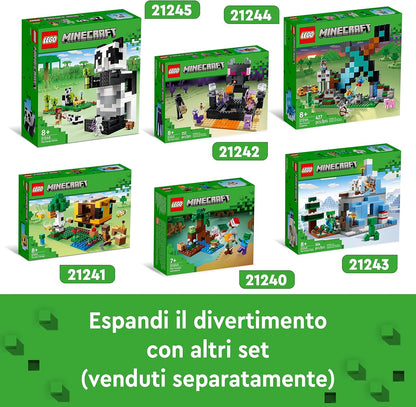 LEGO 21241 Minecraft The Bee Cottage Construction Toy with Buildable House, Farm, Baby Zombie and Animal Figures, Birthday Gift Idea for Boys and Girls Single