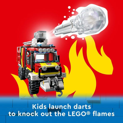 LEGO 60374 City Fire Command Unit Set, Rescue Fire Engine Toy, Ultramodern Truck with Land and Air Drones, Emergency Vehicle Toys for Kids, Boys & Girls Aged 6 Plus