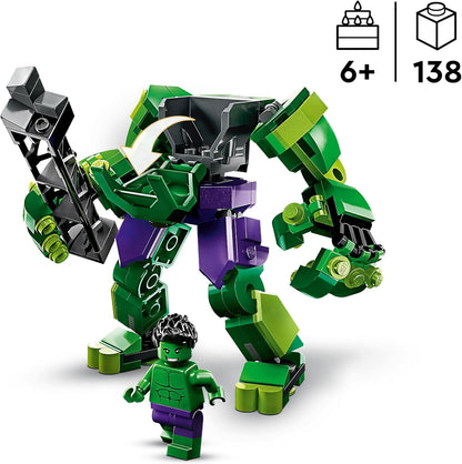 LEGO 76241 Marvel Hulk Mech Armour, Avengers Action Figure Set, Collectable Super Hero Buildable Toys for Boys and Girls Aged 6 Plus, Gift Idea Single