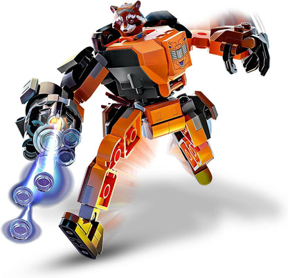 LEGO 76243 Marvel Rocket Mech Armour Set & 75344 Star Wars Boba Fett's Starship Microfighter, Buildable Toy Vehicle with Adjustable Wings and Flick Shooters, The Mandalorian Set for Kids + Microfighter