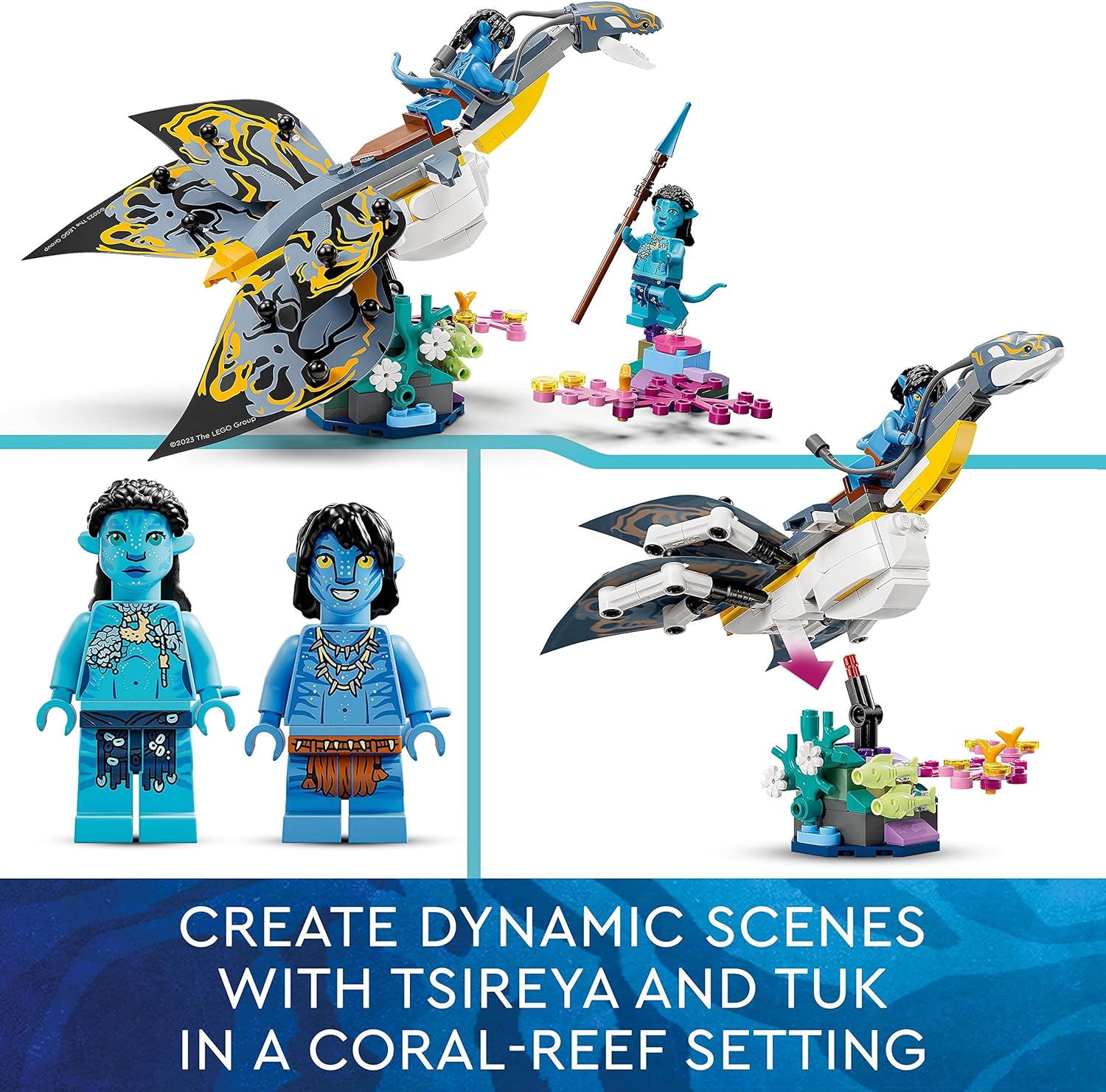 LEGO Avatar Ilu Discovery The Way of Water Movie Building Toy Ocean Set, Animal-Like Underwater Creature Figure, Collectible Display Idea for Kids and Movie Fans 75575