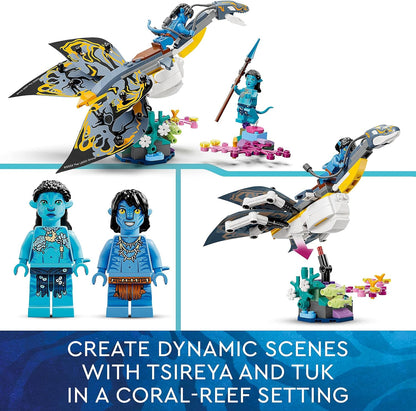LEGO Avatar Ilu Discovery The Way of Water Movie Building Toy Ocean Set, Animal-Like Underwater Creature Figure, Collectible Display Idea for Kids and Movie Fans 75575