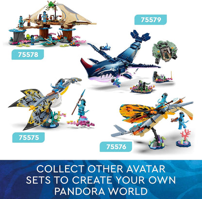 LEGO Avatar Ilu Discovery The Way of Water Movie Building Toy Ocean Set, Animal-Like Underwater Creature Figure, Collectible Display Idea for Kids and Movie Fans 75575
