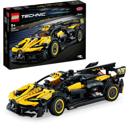 LEGO Technic Bugatti Bolide Racing Car Model Building Set, Race Engineering Toys, Collectible Iconic Sports Vehicle Construction Kit for 9 Plus Year Old Kids, Boys & Girls 42151