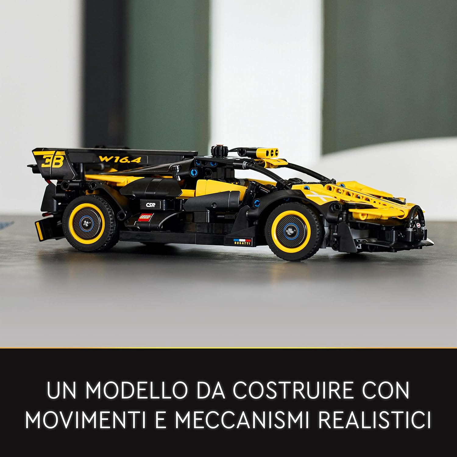 LEGO Technic Bugatti Bolide Racing Car Model Building Set, Race Engineering Toys, Collectible Iconic Sports Vehicle Construction Kit for 9 Plus Year Old Kids, Boys & Girls 42151